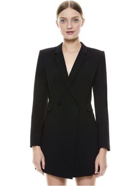 Alice + Olivia Black Blazer Dress Size 2